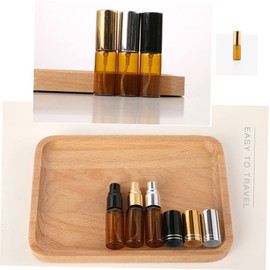 WOONEKY 6 Pack 5ml Travel Bottles Pump Refillable Essential Oil Bottles Lotion Dispenser for Shampoo Body Wash Camping Random Style