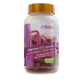 Premium Vitamin B12 Reinforced with Beets - Vitamina B12 Reforzado con Betabel - 90 Caps