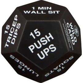 Exercise Dice - Fitness Workout Gear for Home Gym Equipment and Accessories, Personal Trainer Work Out Supplies for Adults
