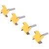 Spoilboard Surfacing Router Bit Set 4 Flute Rabbet Slot Flattening