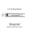 Oxford 3 Ring Binders, 1.5 Inch ONE-Touch Easy Open D