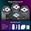 OJQ 8 Pack Hexagon Wall Light RGB Panel - Smart