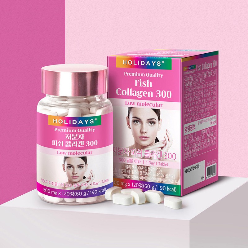 Holidays Fish Collagen 300 120 tablets, 4 bottles (16 months