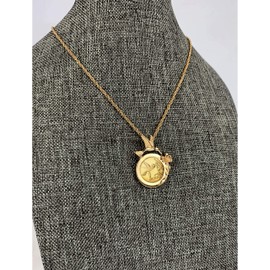 American Coin Treasures Hummingbird Goldtone Pendant