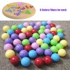Hotusi 60 Pcs Chinese Checkers Marbles Balls in 6 Colors,14mm