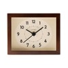 INTERZERO Wooden Desk Clock Japanese Handcrafted Solid Wood Clock Silent