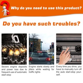 Auto Start Stop Eliminator Compatible with Ford Bronco 2021-2025 Auto Start Stop Eliminator/Delete/Disable/Canceller Device Cable(No fit Bronco Sport/Badlands)