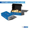 XFORT® Narrow Deadlocking Night Latch 40mm, Complete with Rim Cylinder