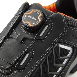 Elite Safety Shoe 2251 – Durable Full-Grain Leather, Composite Toe, Puncture Resistant, Slip Resistant, Quick Lace System & Electrical Hazard Protection, 8.5 Black