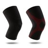 Knee Band Compression Band Elastic Soft Sports Knee Joint Protector URD-202 Red/L 2ea