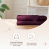 Whisper Organics Organic Cotton Flannel Pillow Case Set (Queen, Aubergine)