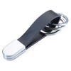 Troika Key Ring, Twister Style Key Chain TR-KRG749/LE, 749 black