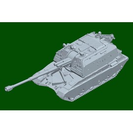 Hobbyboss HBB82928 1:72-2S19-M2 Self-Propelled Howitzer Scale Model Kit, Unpainted
