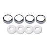 Boulevard License Plate Security Screw Cap Covers - Chrome