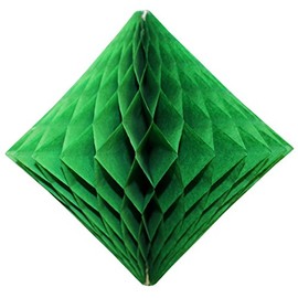 3-Pack 12 Inch Light Green Diamond Honeycomb Decorations
