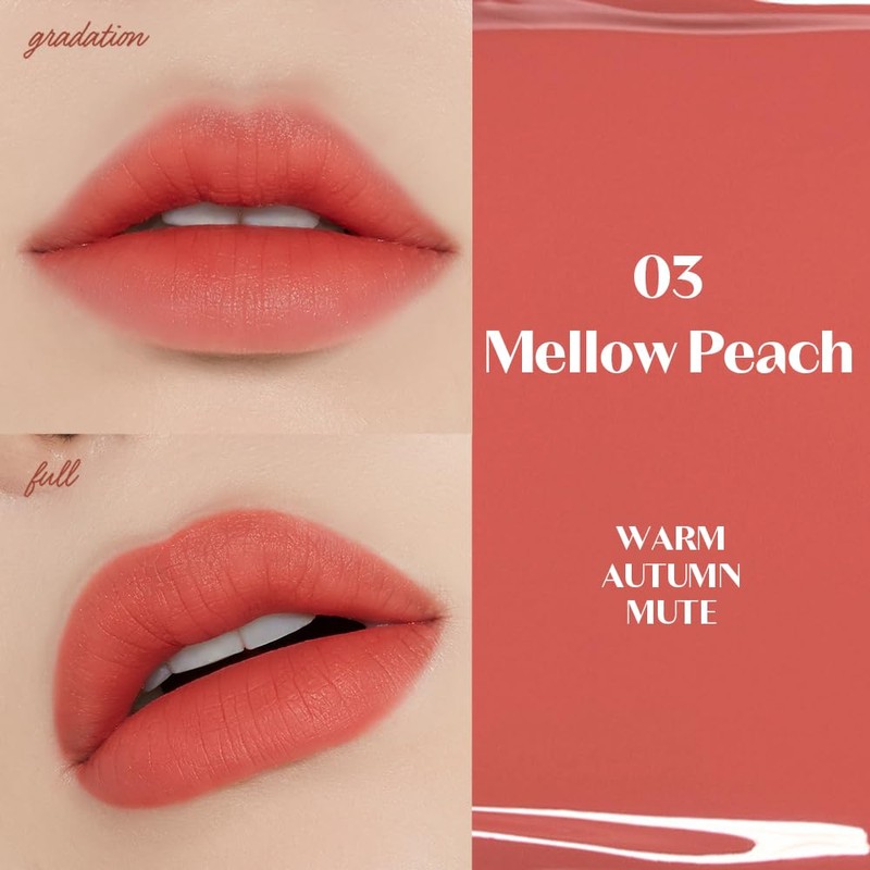 Etude Fixing Tint, Mellow Peach (Warm/Autumn), Lipstick, 0.1 oz (4