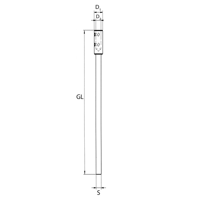 ENT Extension for Drills Diameter (D1) 18 mm, Diameter (D2)