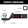 TYT Trailer Hitch Ball Mount with 2 Inch Ball &