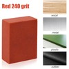 PEUTIER 5x4x2cm Gummy Rubber Abrasive Stone, Red, 240 Grit, Snowboard