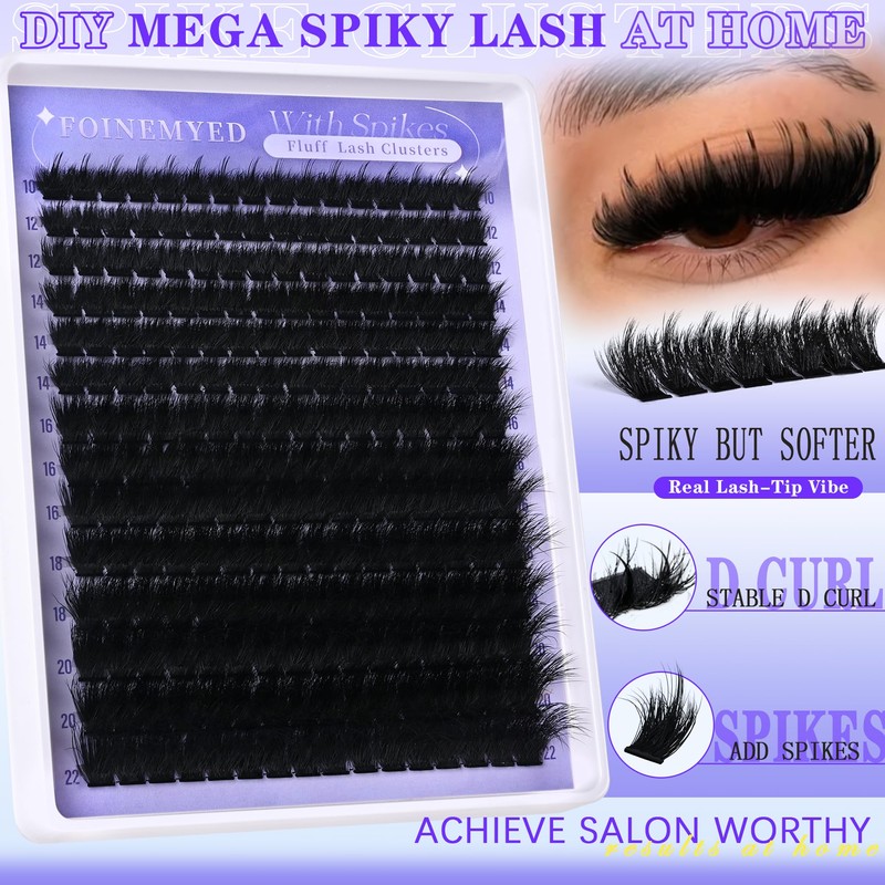 Lash Clusters with Spikes 300D Manga Volume Lash Clusters Evil