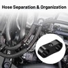 EVIL ENERGY Hose Separator Clamp,Fuel Line Mounting Clamp Aluminum Black