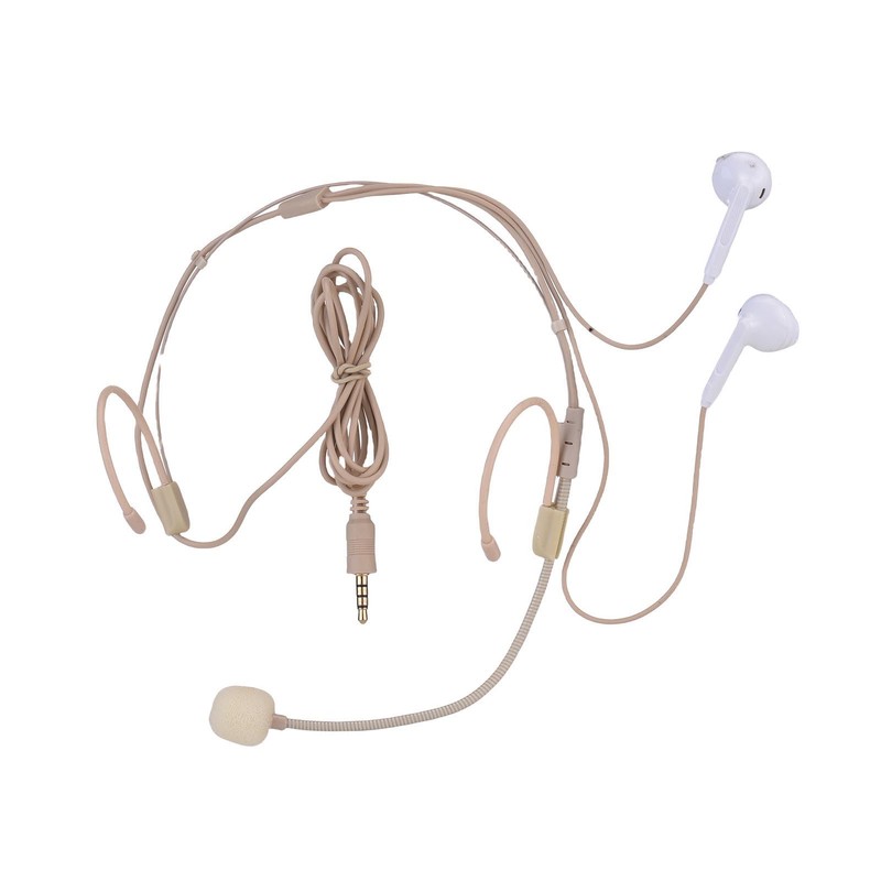 Wireless Microphone Headset Headphones Professional Condenser Mic Podcast Recording Video