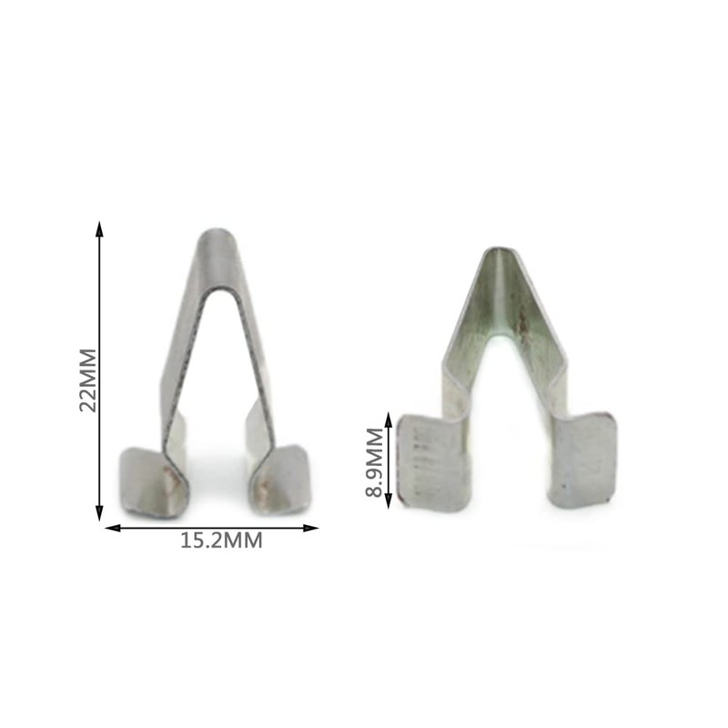 20 Pcs Metal Interior Trim Panel Lining Spring Clips Vehicle