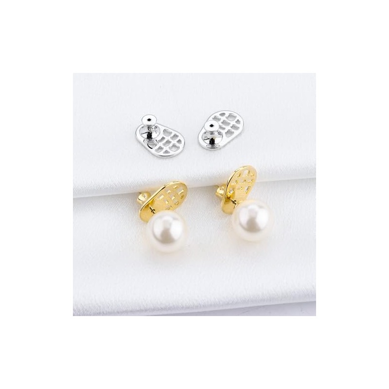 Juego de Levantadores para Aretes Pesados con Respaldos de Silicona