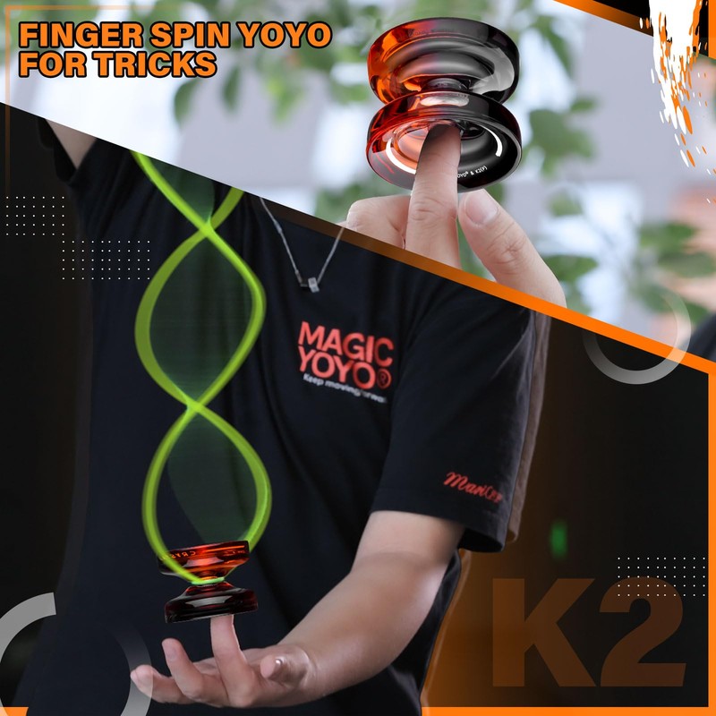 MAGICYOYO Crystal Yoyo K2, Responsive Yoyo for Kids & Beginners,