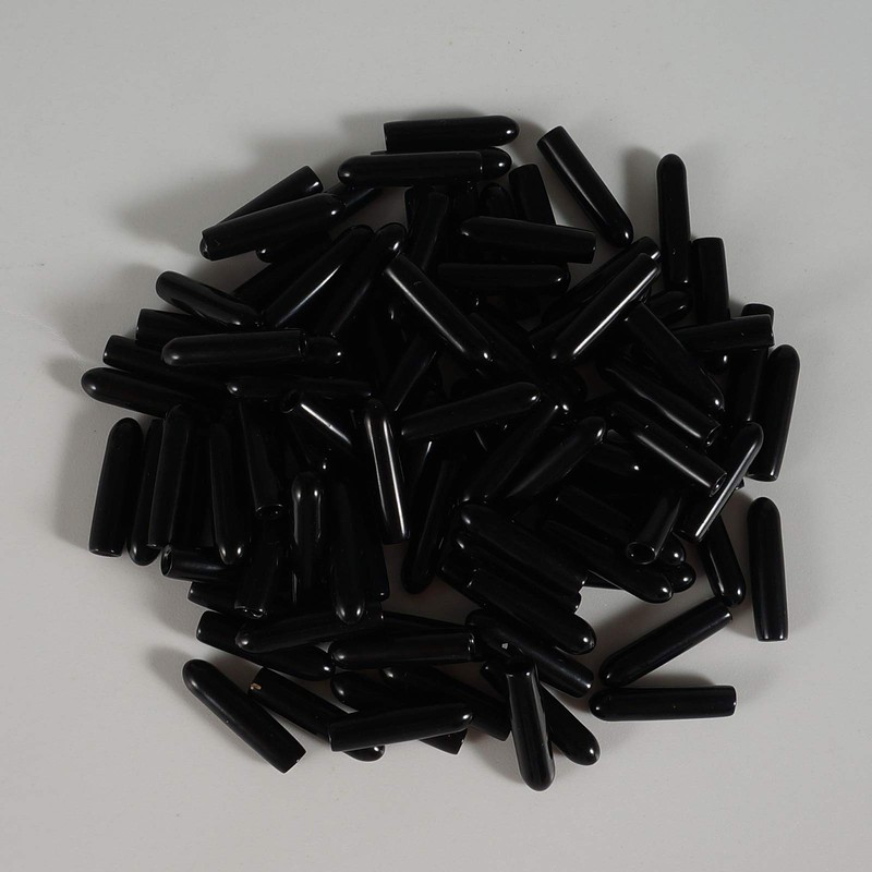 100 Pcs Screw Thread Protectors, PVC Rubber Round Tube Bolt