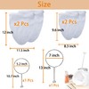 4 PCS Extra Fine Mesh Strainer Bags with Handle, Reusable
