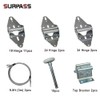 Surpass Garage Door Hardware Kit Roller/Hinge/Top Bracket/Wire Rope (for 16'x7'