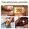 Zoeynex 12-Pack 10DR Amber Pill Bottles, Reversible Child-Resistant Caps