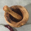 Mortar and Pestle Olive Wood LARGE/Wooden Mortar Set, rustic, handmade