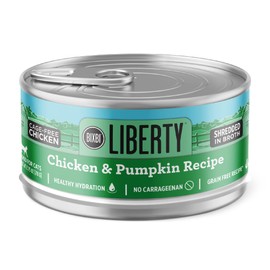 BIXBI Liberty Canned Wet Cat Food - Grain Free, Chicken and Pumpkin Recipe in Broth, 2.75 Ounce (Pack of 24)