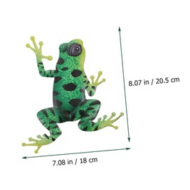 Mipcase Iron Wall Decor Outdoor Frog Sculpture Unique Craft Pendant for Home Decoration Durable Iron Material for Cafe Hotel and Shopping Malls