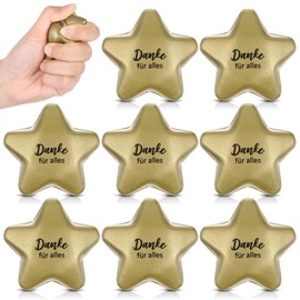 Otuuz 8 Stück Stern Stressball Antistressbälle Set Kollegen Stressabbau Geschenk Erwachsene Büro Klein Stressabbau Bälle Danke für Alles Mitgebsel Gastgeschenke für Angst Abbauen Beruhigung