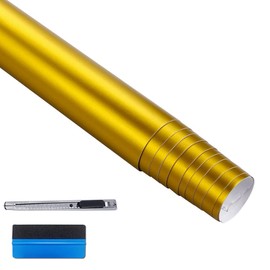 LZLRUN Car Metallic Satin Matte Chrome Ice Vinyl Wrap Sticker Bubble Free