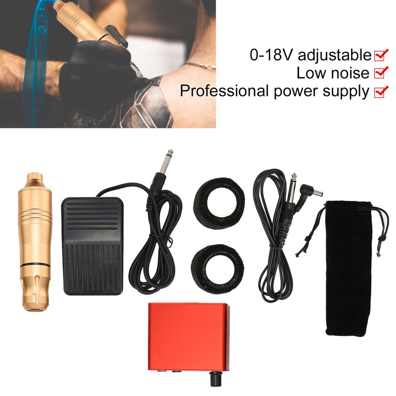 Complete Tattoo Kit Rotary Pen Tattoo Machine Tattoo Power Supply