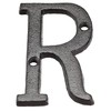sourcing map House Letter, 3 Inch Cast Iron Letter R