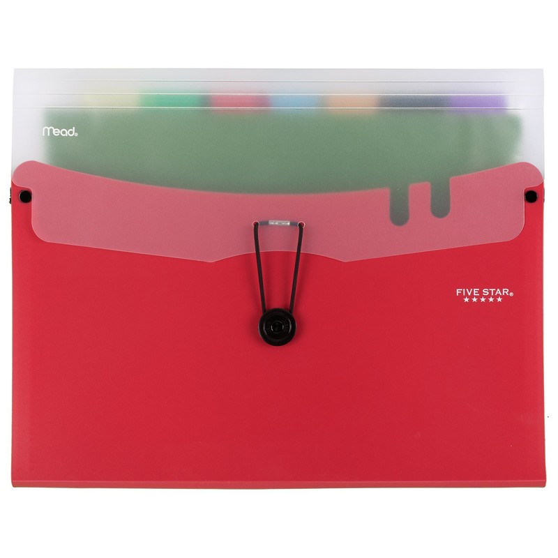 Five Star Expanding File Folder, 7-Pocket Expandable File Folder, Removable