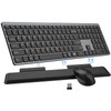 Wireless Keyboard and Mouse Combo, Full Size Silent Ultra Thin