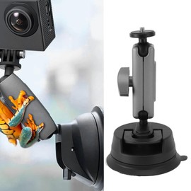 Camera Car Suction Cup Mount, Adjustable Vehicle Window & Windshield Car Holder for DJI OSMO Pocket 2 3, Action 3 4, for gopro max go pro 11 mini, for Hero 11/10/9/8/ 7/6/ 5