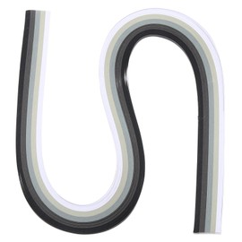 PATIKIL 540 x 3mm Rainbow Quilling Strips Paper,120 Pcs Origami Paper Quilling Strip for Art DIY Hand Craft Christmas, Gradient Black White