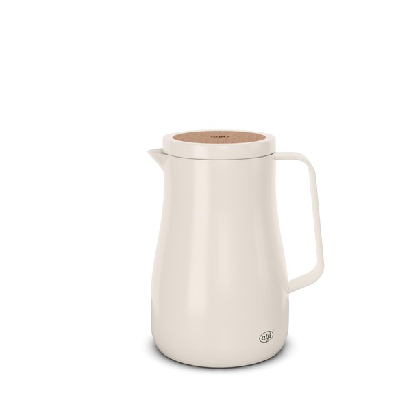 alfi Studio Tea Insulated Jug 0.7 L White, Double-Walled Stainless