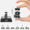 WEYLLAN G3 Free Head Mini Ball Head with Cold Shoe,