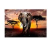XXMWallArt FC3069 Canvas Wall Art Elephant Picture African Wild Animals