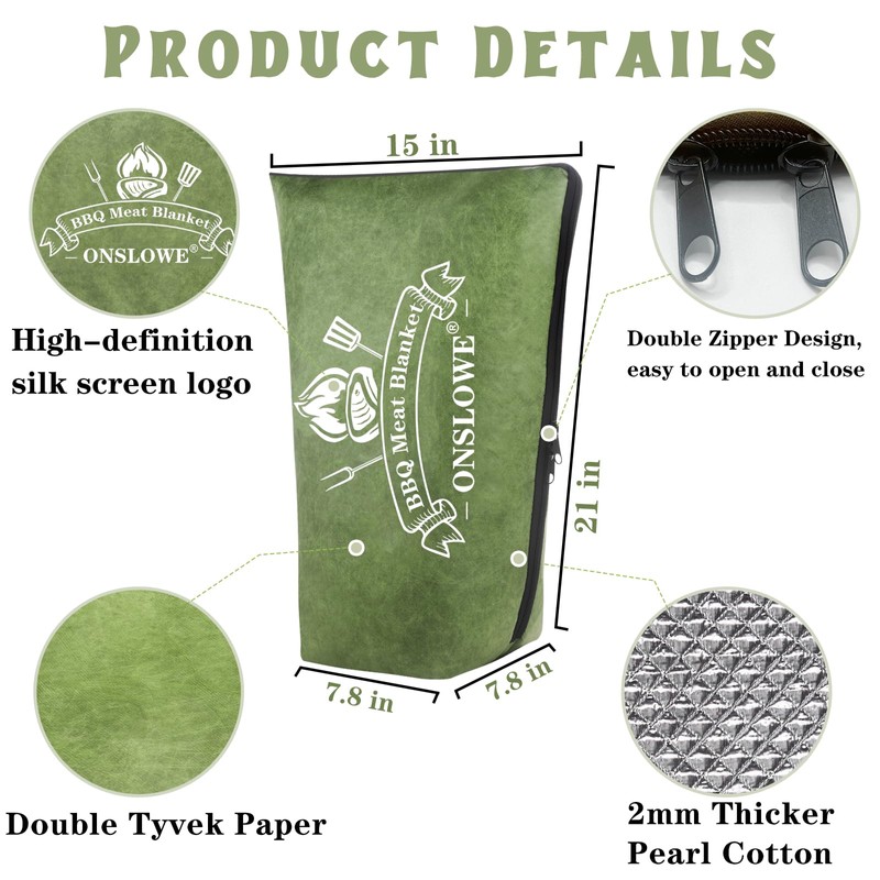 BBQ Blanket for Resting Meat, Reusable Reat Insulated Resting Bag,
