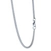 Kiss of Leather Wolf Cross Pendant Stainless Steel with Curb