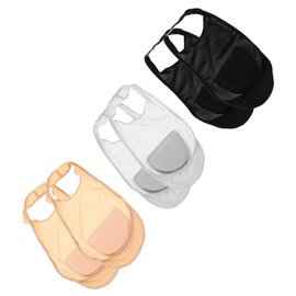 FOMIYES 3pairs Anti-skid Ice Silk Boat Socks for Women Cooling Invisible Non- Half Palm Socks Grey Black and for Comfort